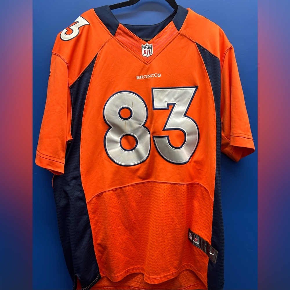 Wes Welker number 83, Denver Broncos